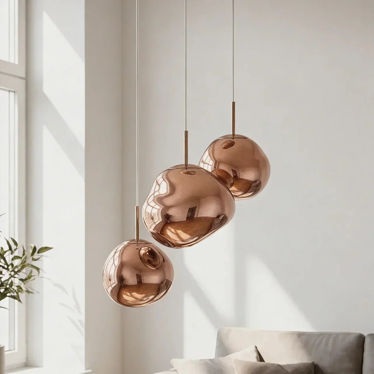 Statement Cluster Pendant Lighting Fixture With Irregular Arrangement For Living Rooms