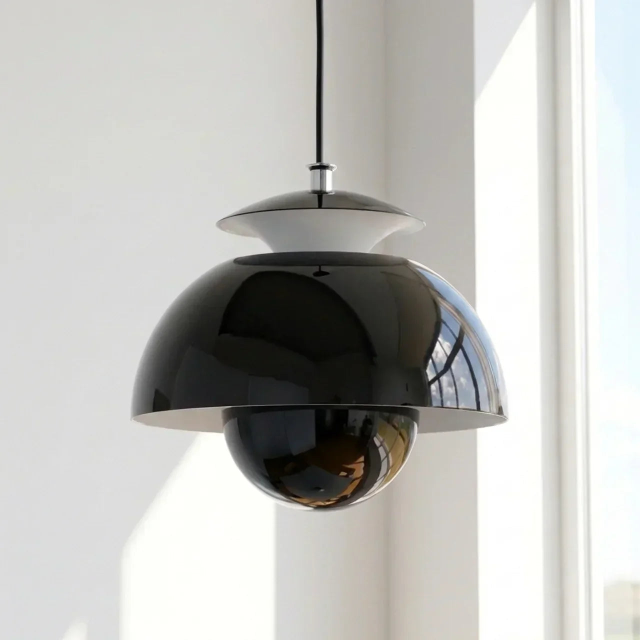 Soft Ambient Orb Pendant Light With Smooth Spherical Design For Modern Home Interiors
