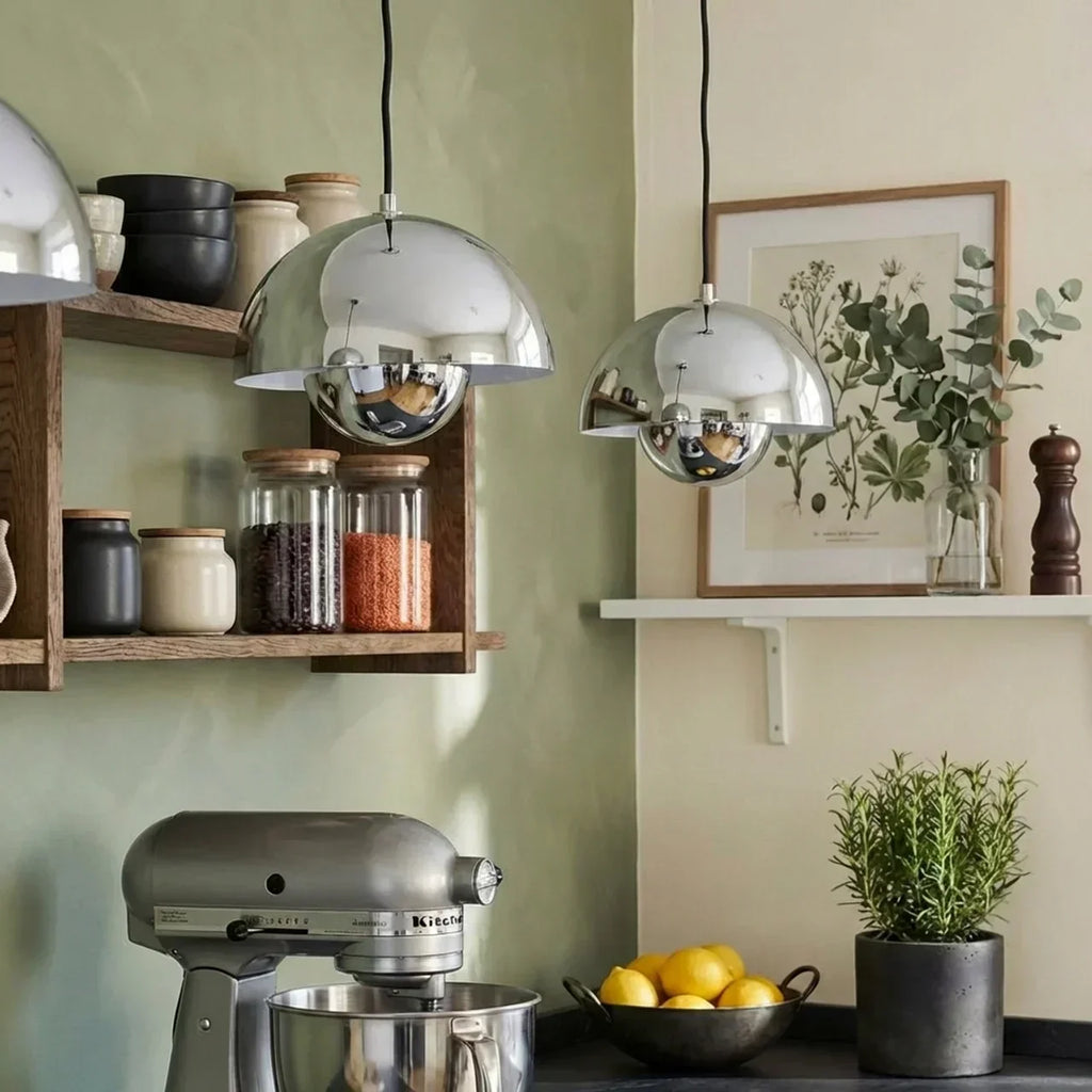 Danish Modern Pendant Light With Soft-Form Design For Contemporary Interiors In Homes