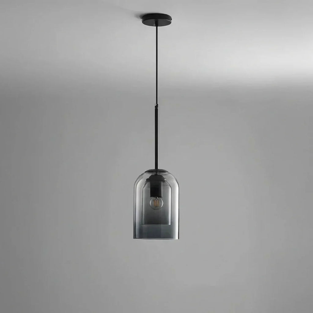 Double Glass Dome Pendant Light Fixture For Dining Rooms Bedrooms And Living Spaces