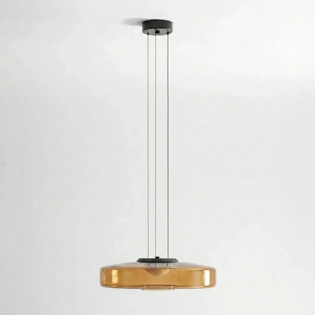Bauhaus Style Tiered Glass Pendant Light With Integrated Led For Modern Interiors