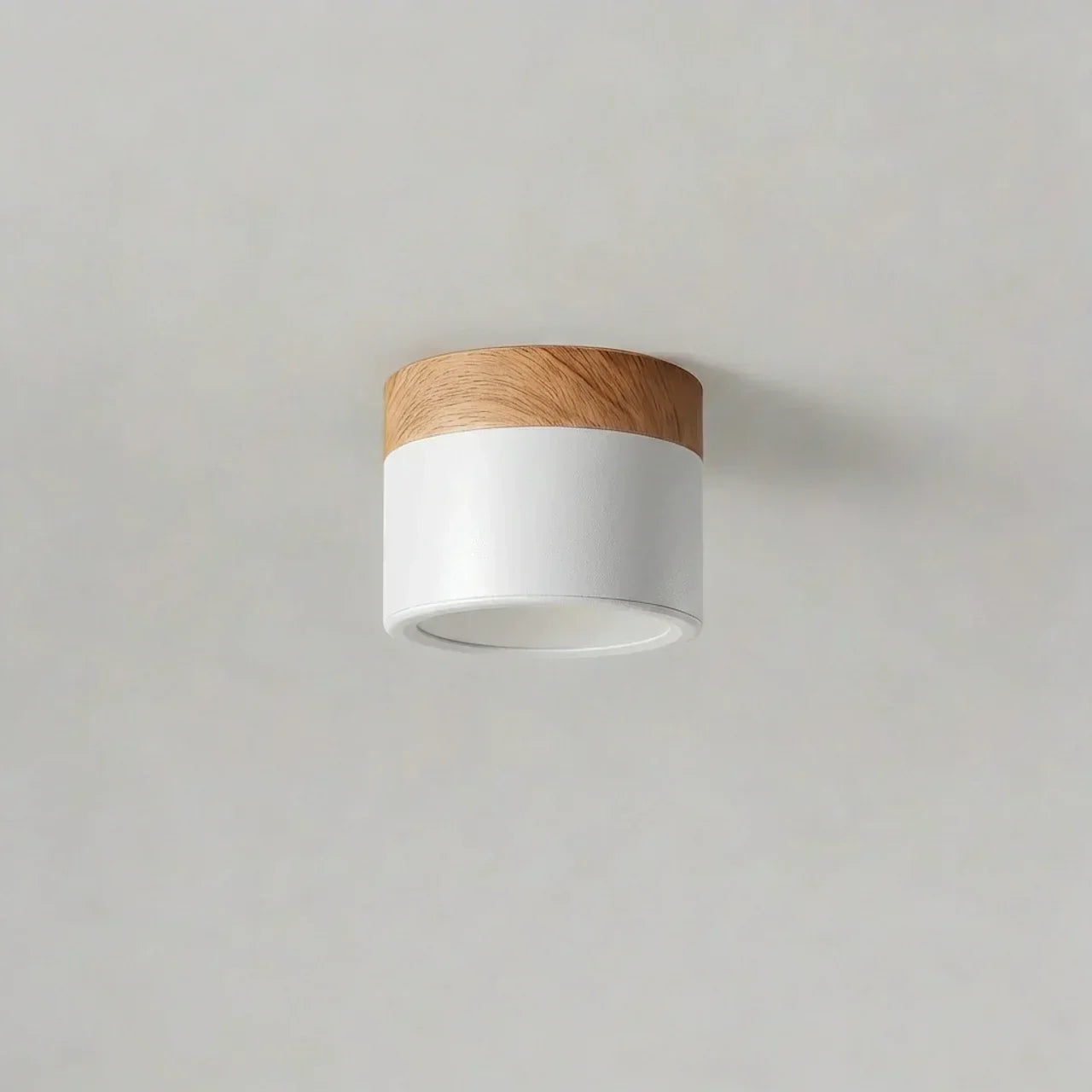 Ceiling Light Fixture Featuring LED In Flush Mount Solid Wood Colour Accent For Modern Homes