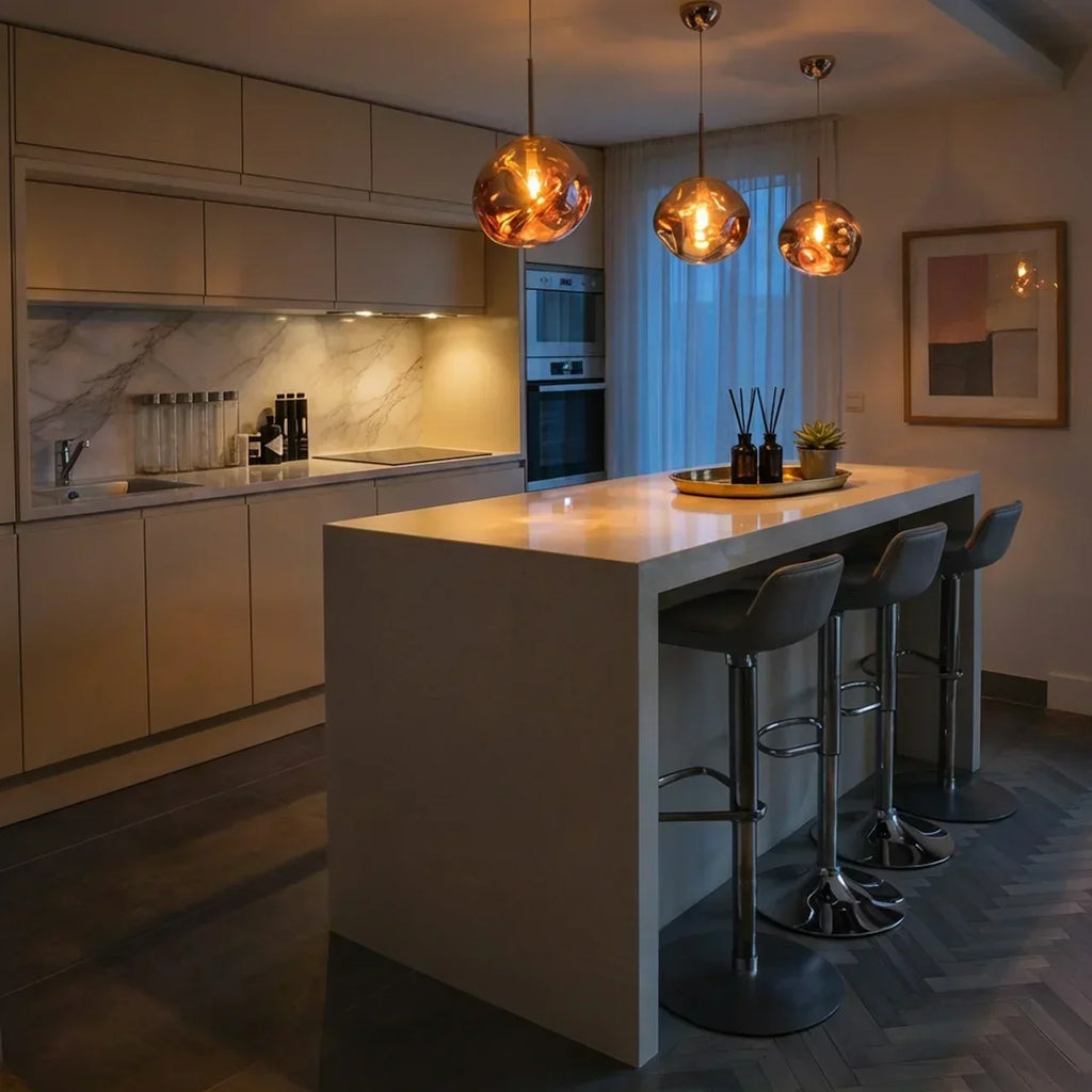Sculpted Acrylic Shade Pendant Light With Soft Ambient Glow For Modern Interiors