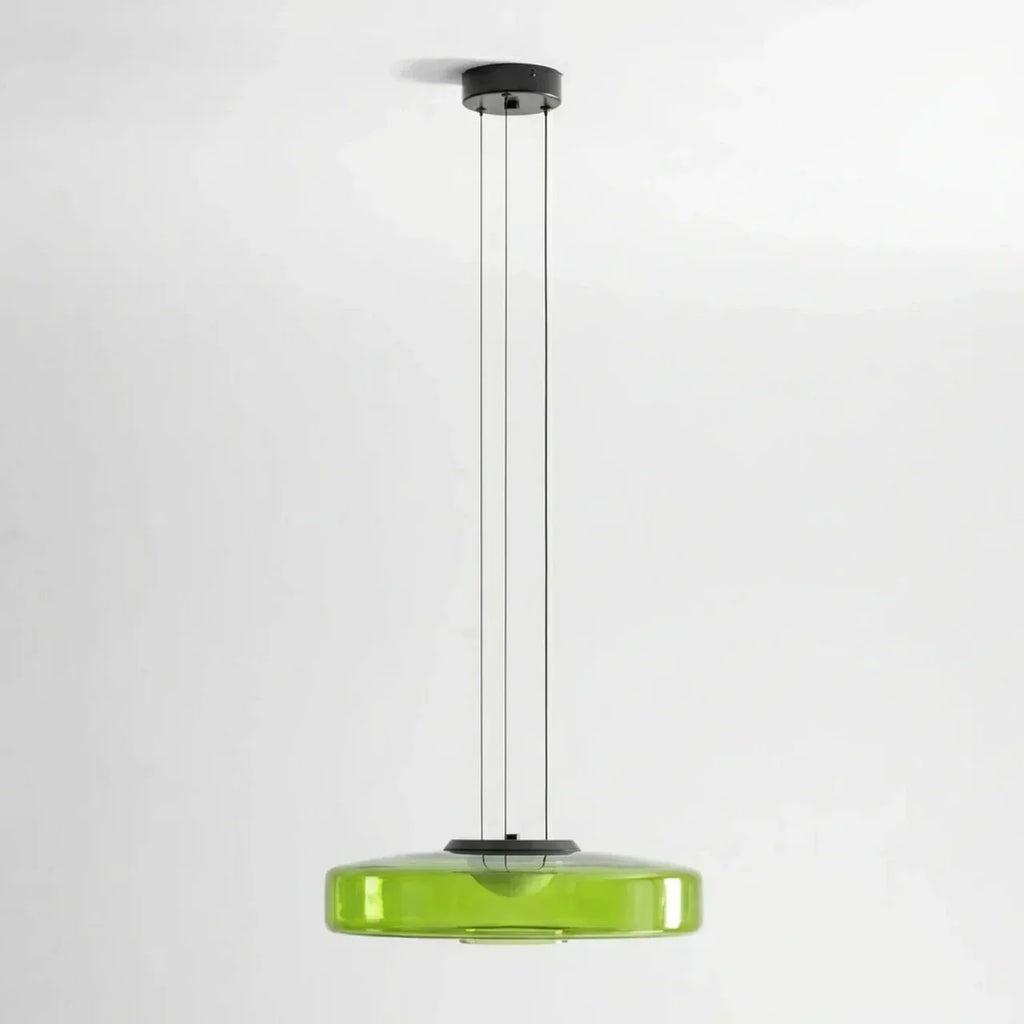Bauhaus Style Tiered Glass Pendant Light With Integrated Led For Modern Interiors