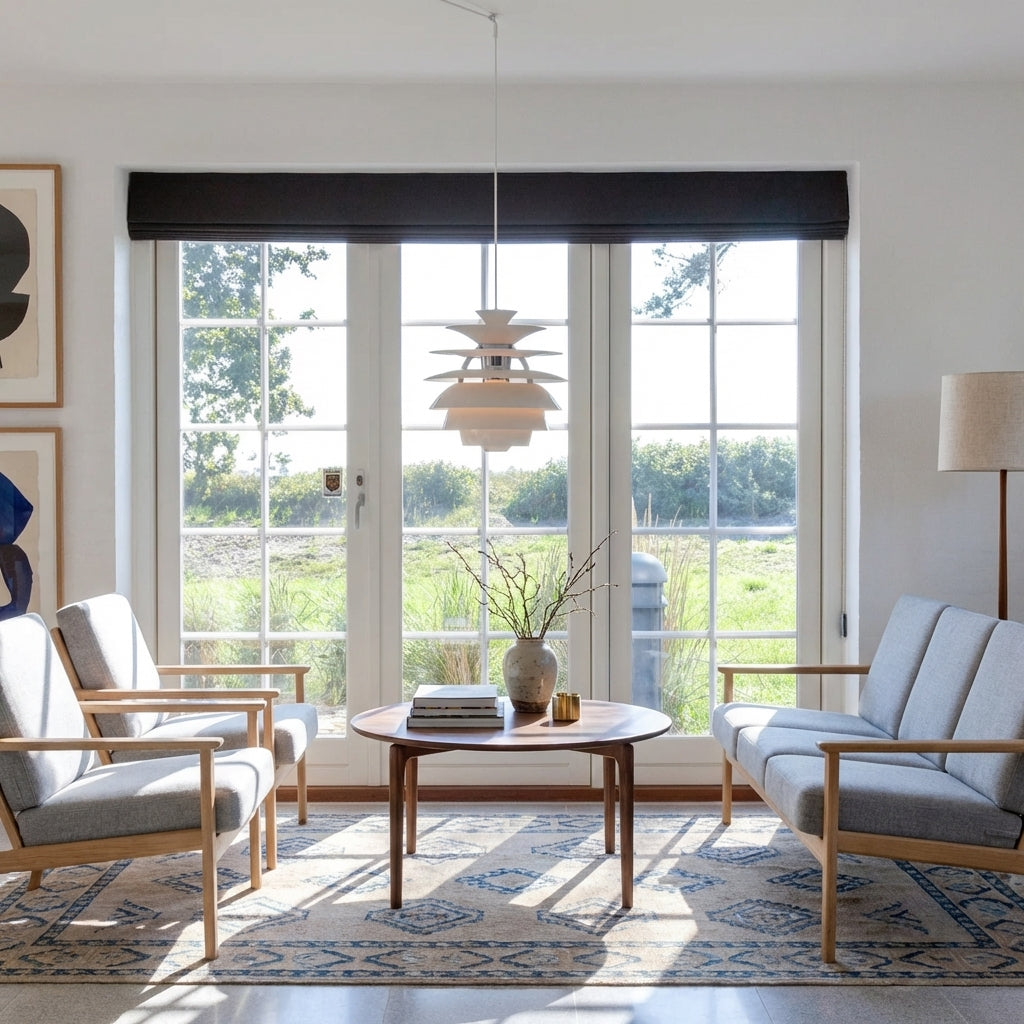 Danish Modern Glare-Control Pendant Lighting For Contemporary Interiors And Ceilings
