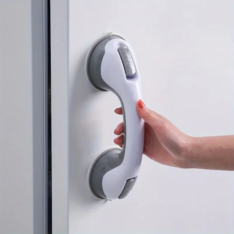 Non Slip Suction Cup Bathroom Wall Handle No Drill Install Double Cup Grip