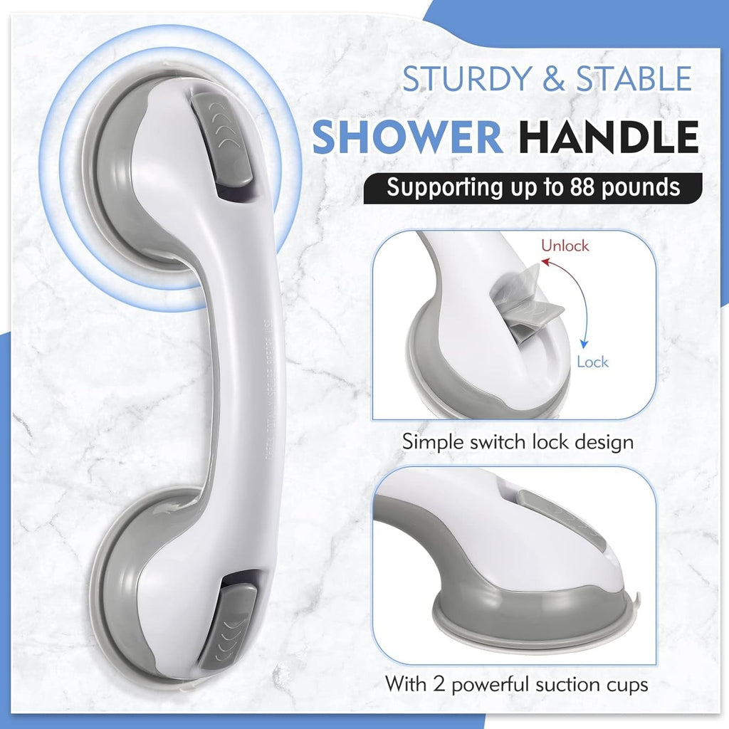 Non Slip Shower And Bath Support Handle With Suction Cups