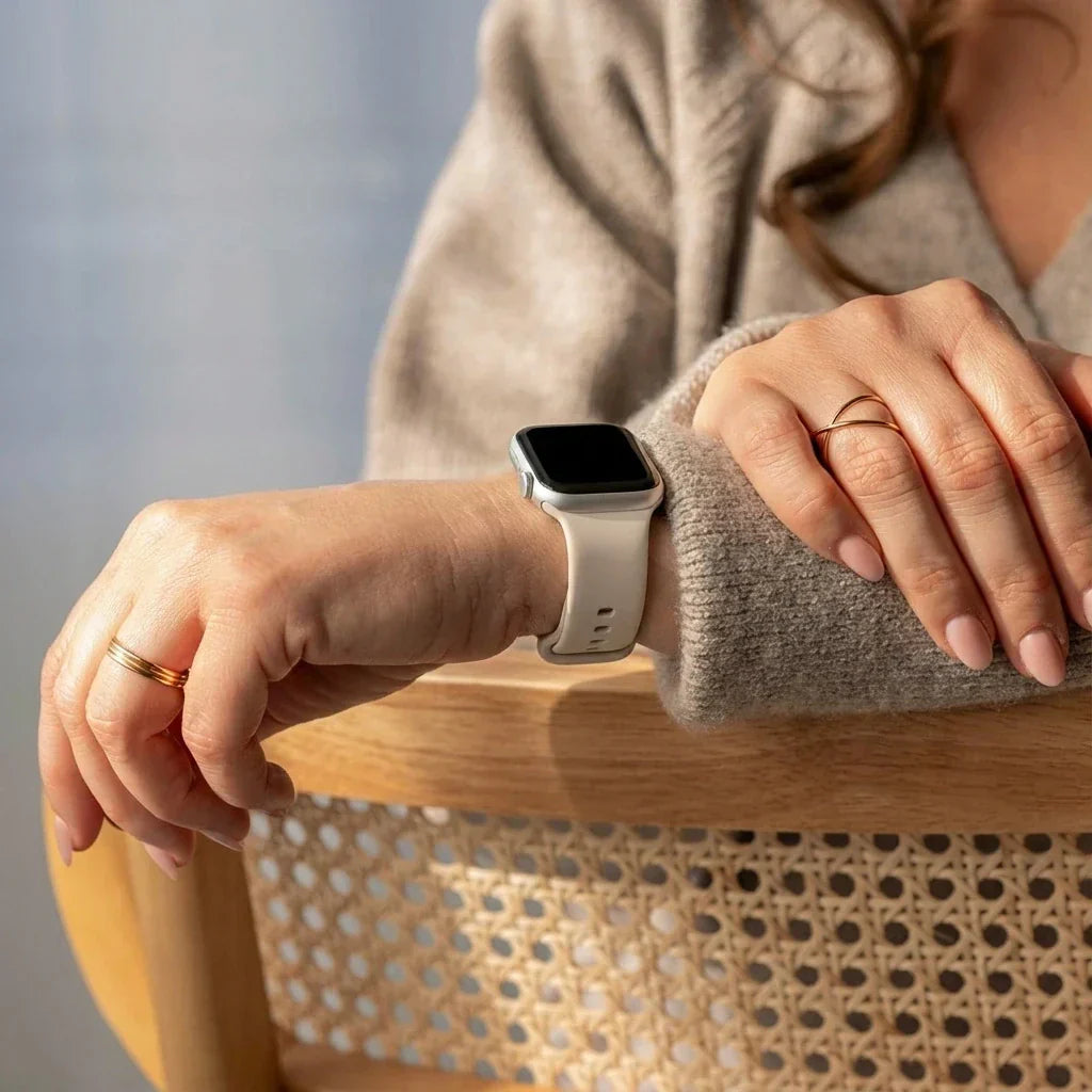 Correa de silicona Starlight para Apple Watch — compatible con todas las series
