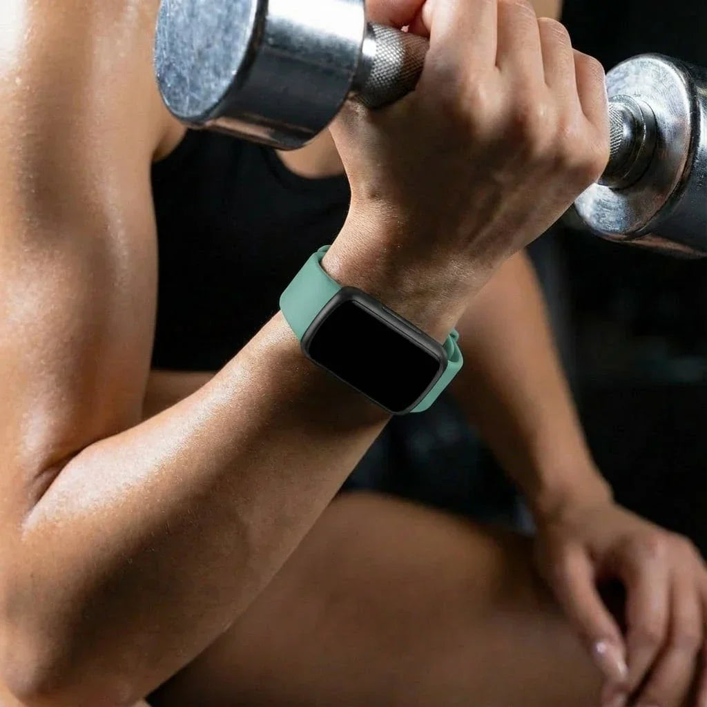 سوار سيليكون أخضر بديل لجهاز Fitbit Inspire 3