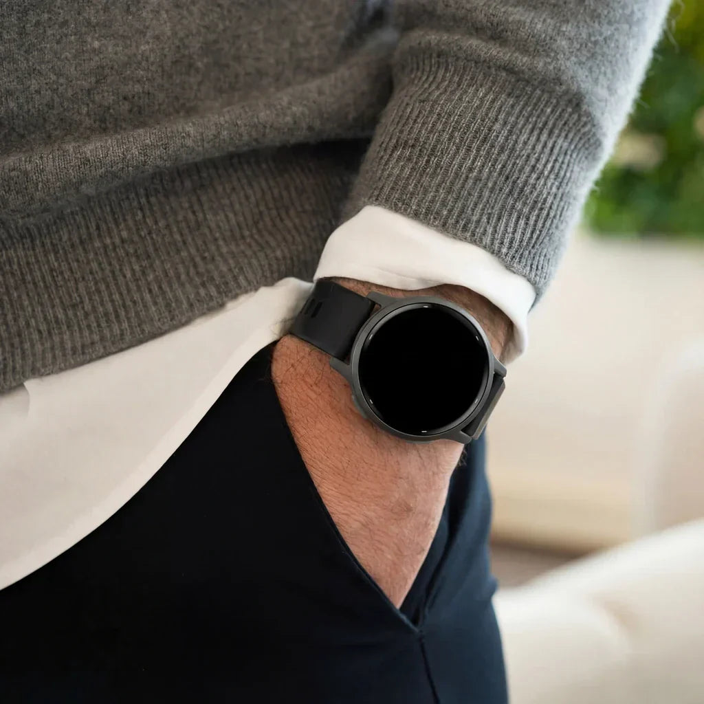 Garmin Vivoactive 3 Classic Silicone Strap – Flexible Black Wristband