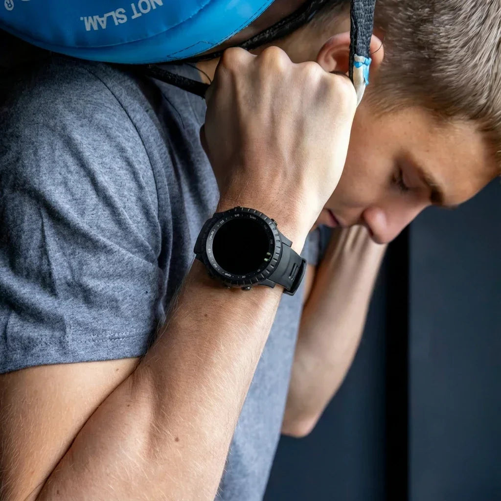 Black Silicone Strap for Suunto Core Watch — Durable, Flexible Build