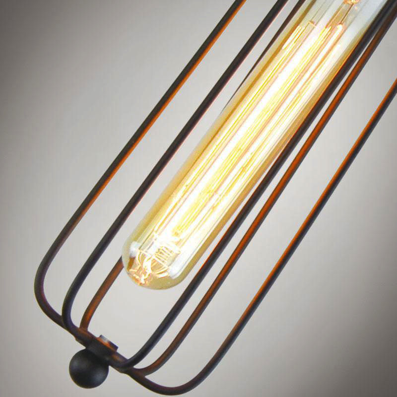 Vintage Cage Pendant Light – Industrial Style Hanging Lamp | Ka-mostore