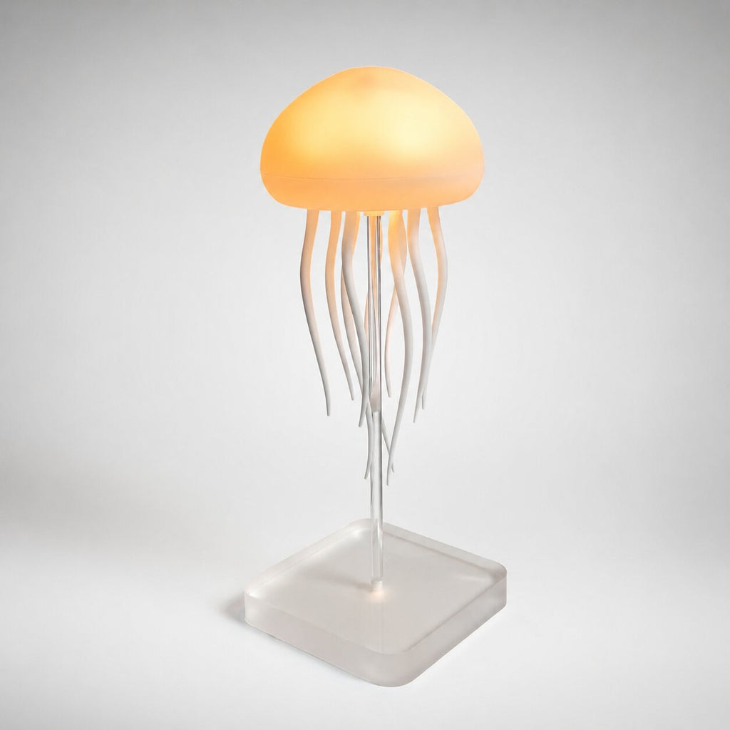 JellyTanz Επιτραπέζιο φωτιστικό LED — Εφέ μέδουσας, 9 περιστρεφόμενα πλοκάμια, 17+ εναλλασσόμενα χρώματα RGB