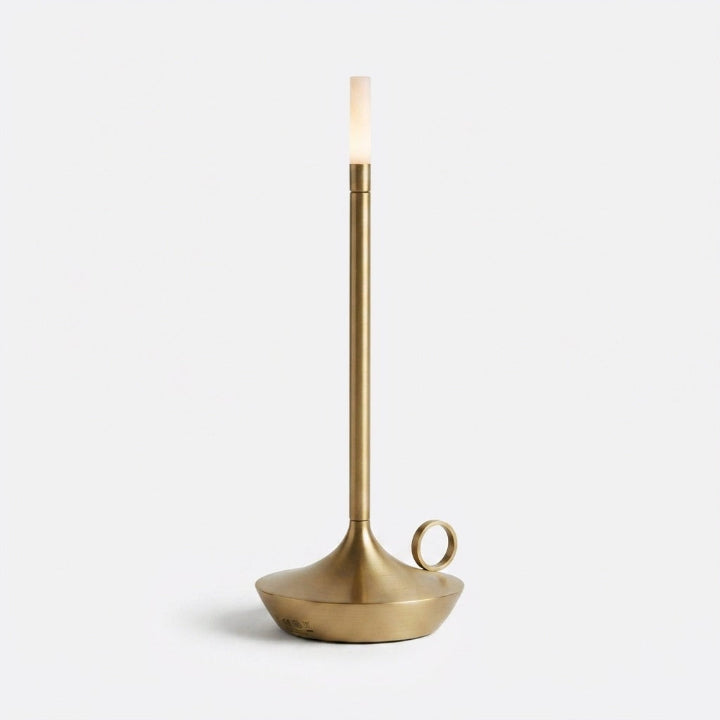 Sladdlös uppladdningsbar bordslampa i aluminium - dimbar, Ø 12 × H 26 cm
