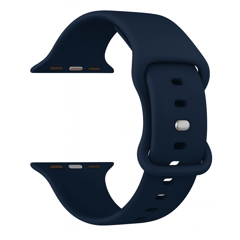 Κλασικό λουράκι σιλικόνης για Apple Watch — Σκούρο μπλε κλείσιμο με διπλή θηλιά