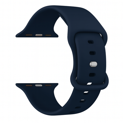 Κλασικό λουράκι σιλικόνης για Apple Watch — Σκούρο μπλε κλείσιμο με διπλή θηλιά