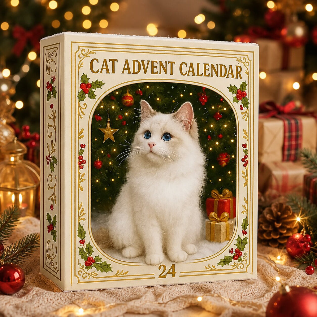 2026 Cat Advent Calendar — 24 Festive Cat Designs, Christmas Countdown