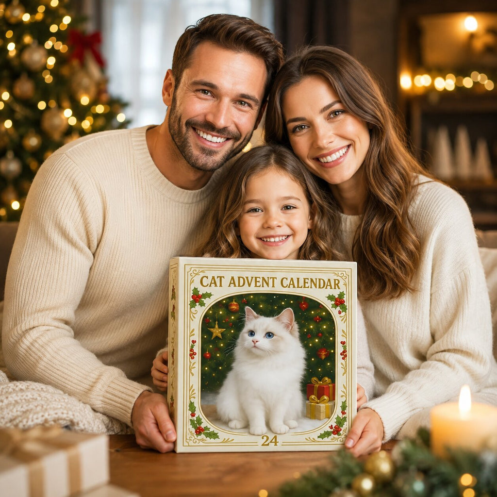 2026 Cat Advent Calendar — 24 Festive Cat Designs, Christmas Countdown