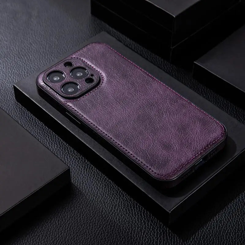 Premium Leather iPhone Protective Case | Ka-mostore