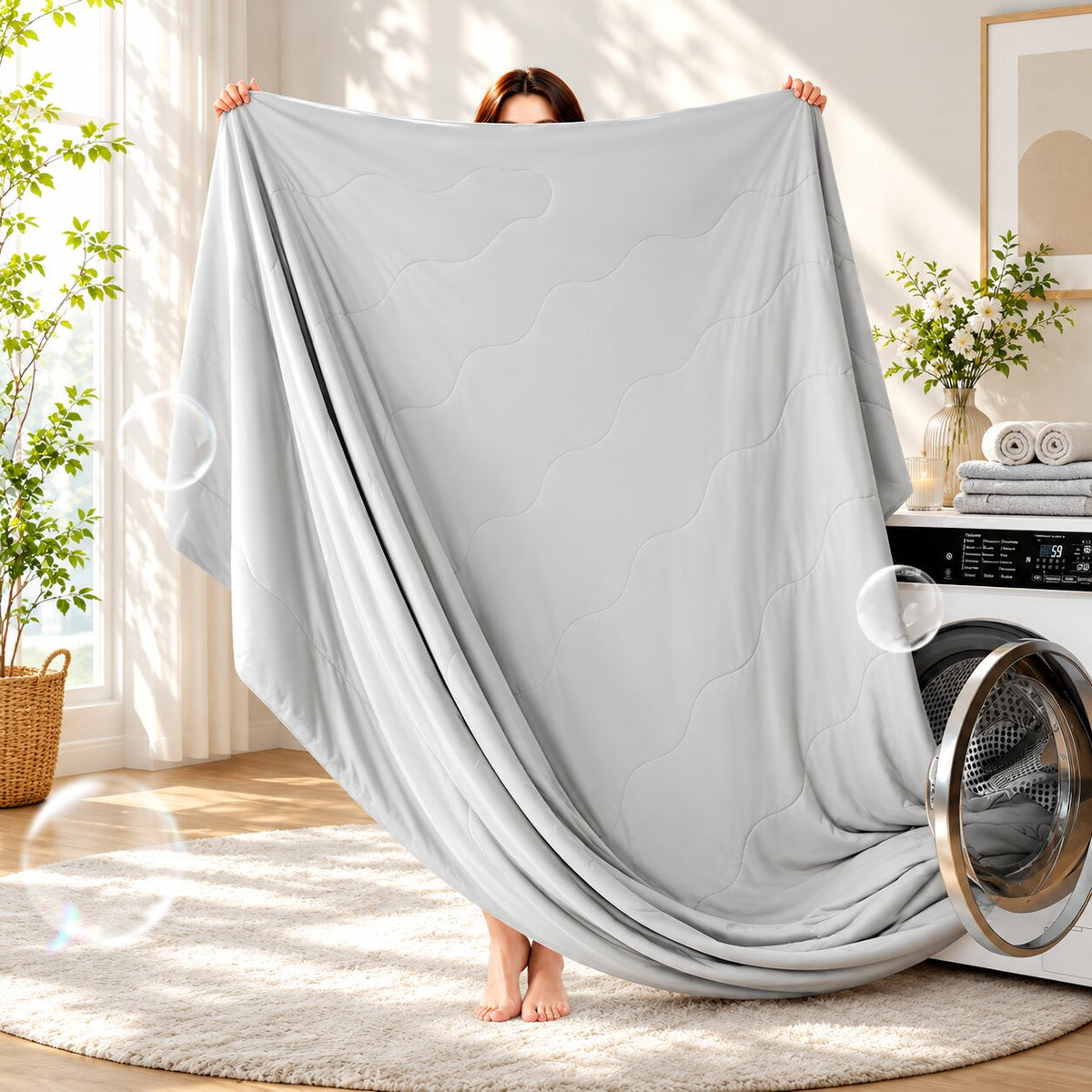 Manta refrescante de verano Cool Silk - Tejido Q Max ligero y transpirable
