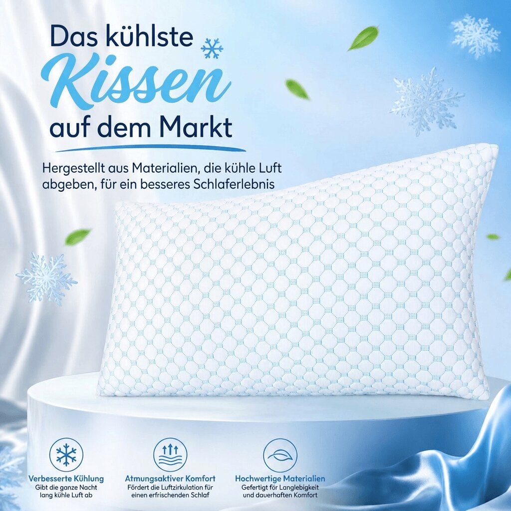 Almohada ajustable para dormir con efecto refrescante Kühlwoge — Diseño transpirable