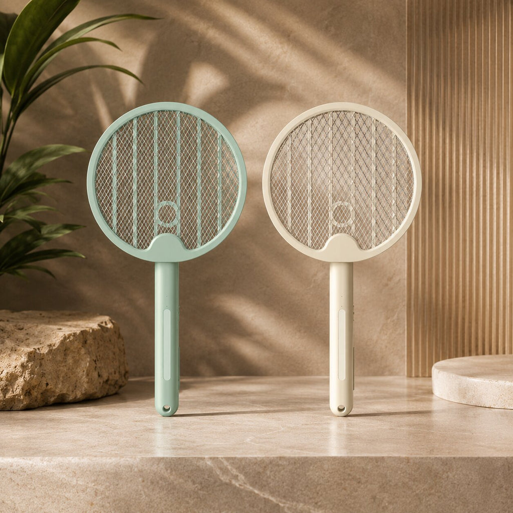 Tapette à moustiques électrique pliable MückenVogue — Raquette anti-insectes portable