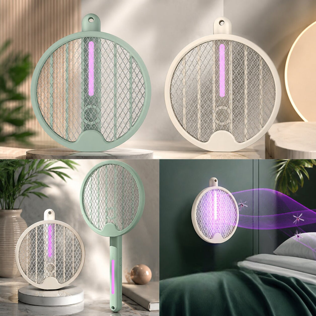 Tapette à moustiques électrique pliable MückenVogue — Raquette anti-insectes portable
