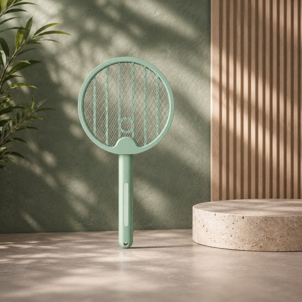 Tapette à moustiques électrique pliable MückenVogue — Raquette anti-insectes portable