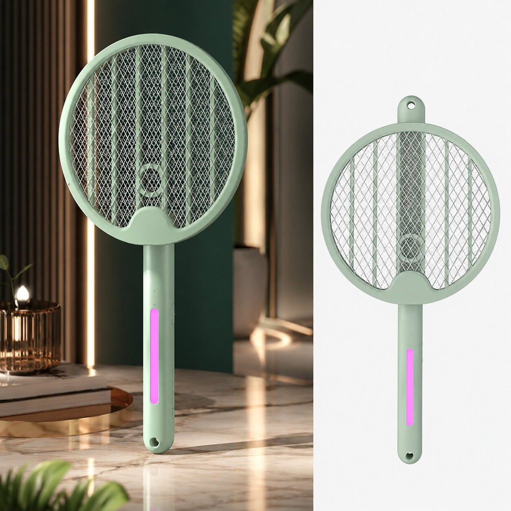 Tapette à moustiques électrique pliable MückenVogue — Raquette anti-insectes portable