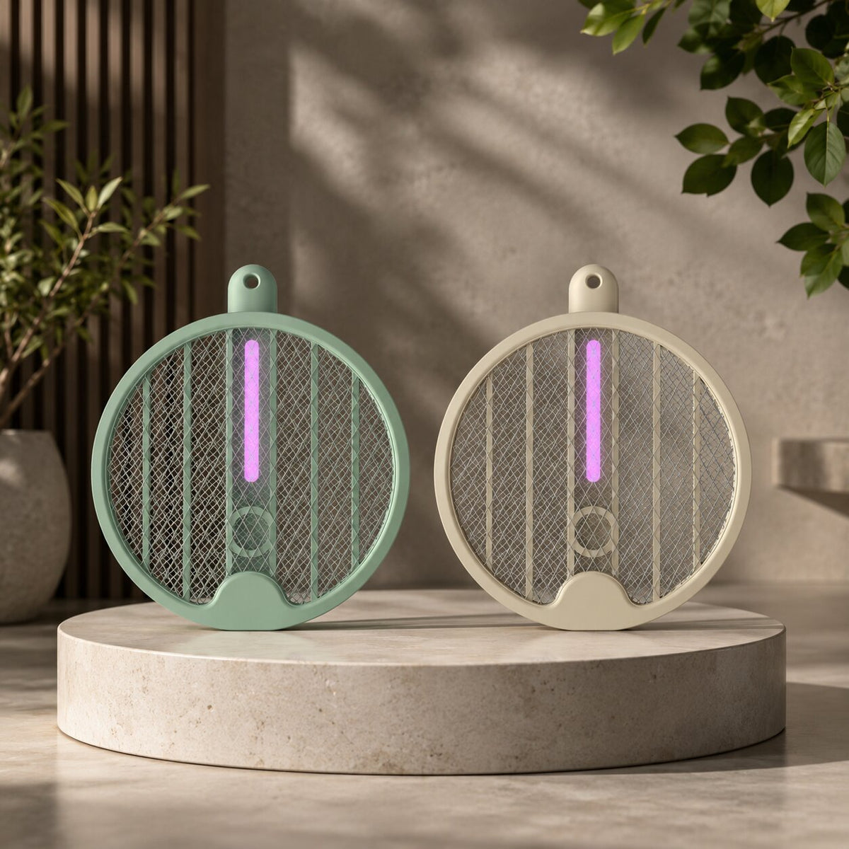 Tapette à moustiques électrique pliable MückenVogue — Raquette anti-insectes portable
