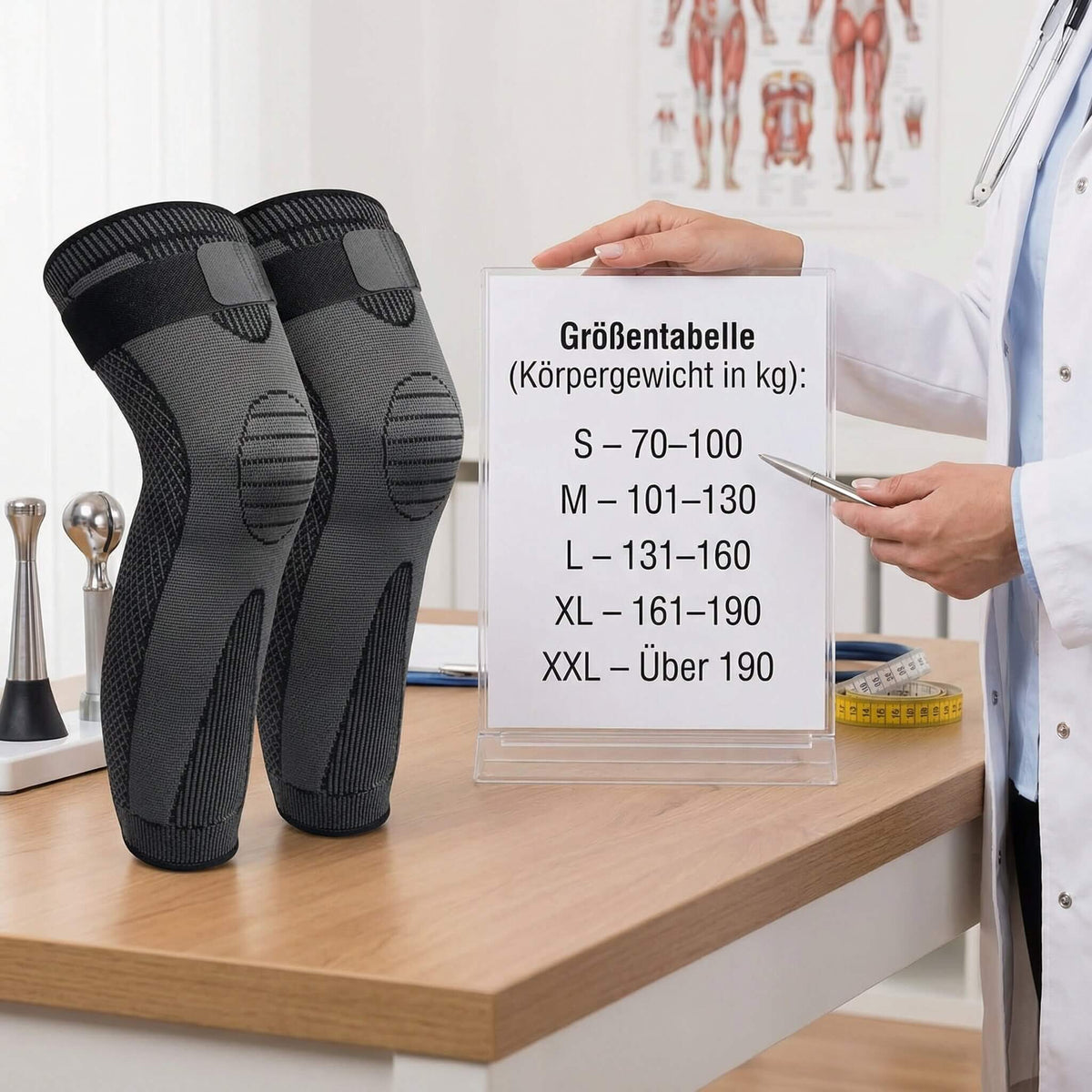 Flexurion Kompressions-Kniebandage — stabiler Halt für alltägliche Bewegung und Sport