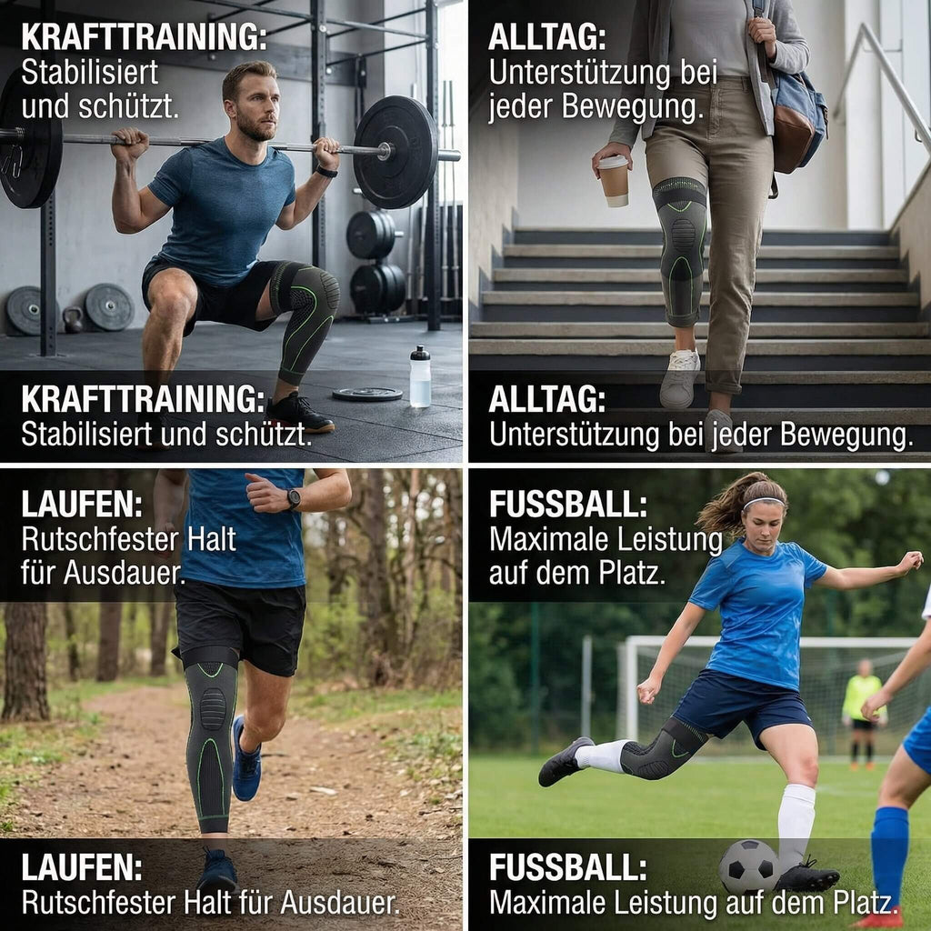 Flexurion Kompressions-Kniebandage — stabiler Halt für alltägliche Bewegung und Sport