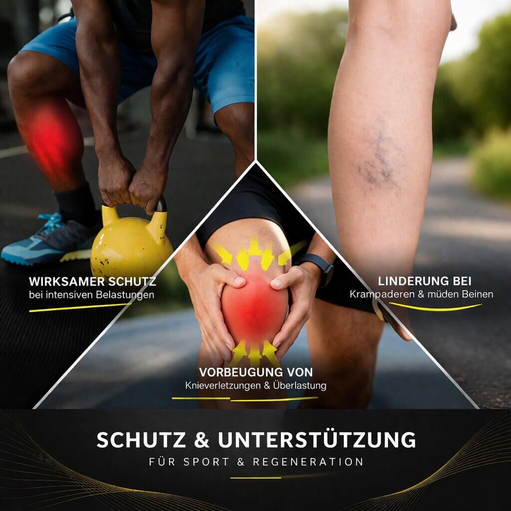 Flexurion Kompressions-Kniebandage — stabiler Halt für alltägliche Bewegung und Sport