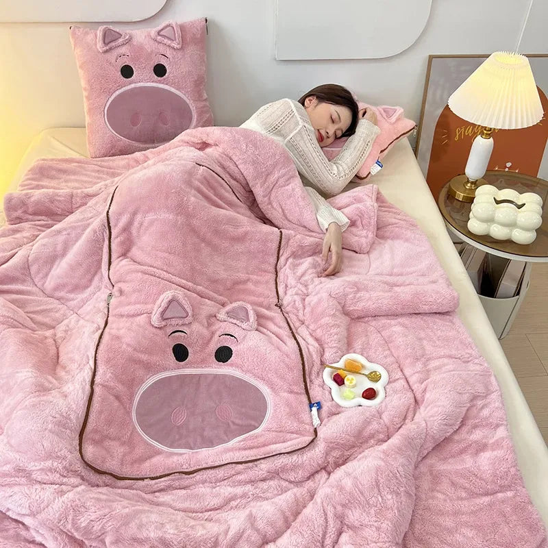 Plush Blanket and Pillow Set for Ultimate Comfort | Ka-mostore