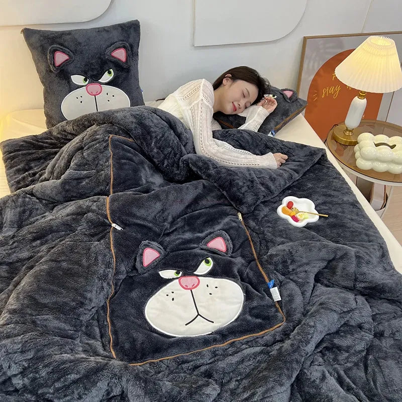 Plush Blanket and Pillow Set for Ultimate Comfort | Ka-mostore