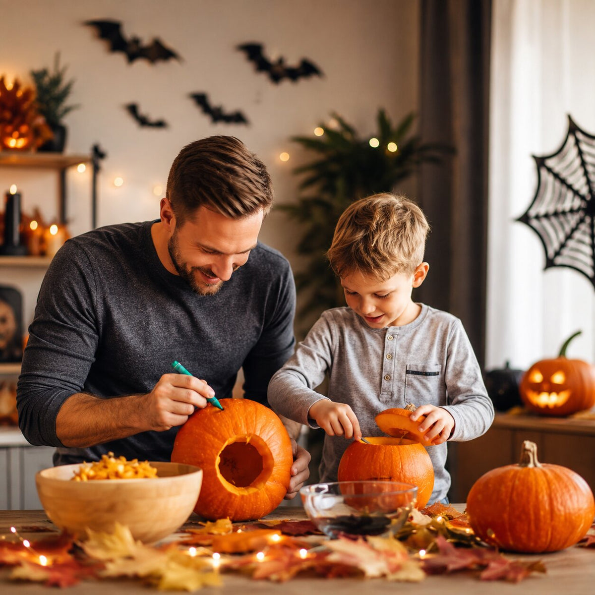 Set di utensili per intagliare le zucche di Halloween — kit per tagliare, modellare e decorare