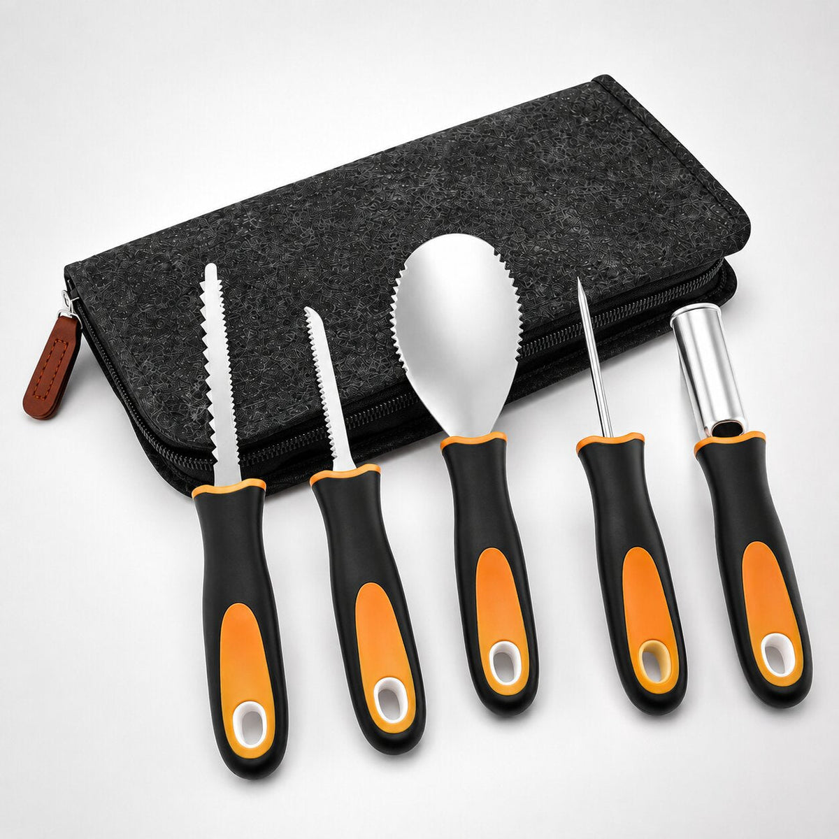Set di utensili per intagliare le zucche di Halloween — kit per tagliare, modellare e decorare