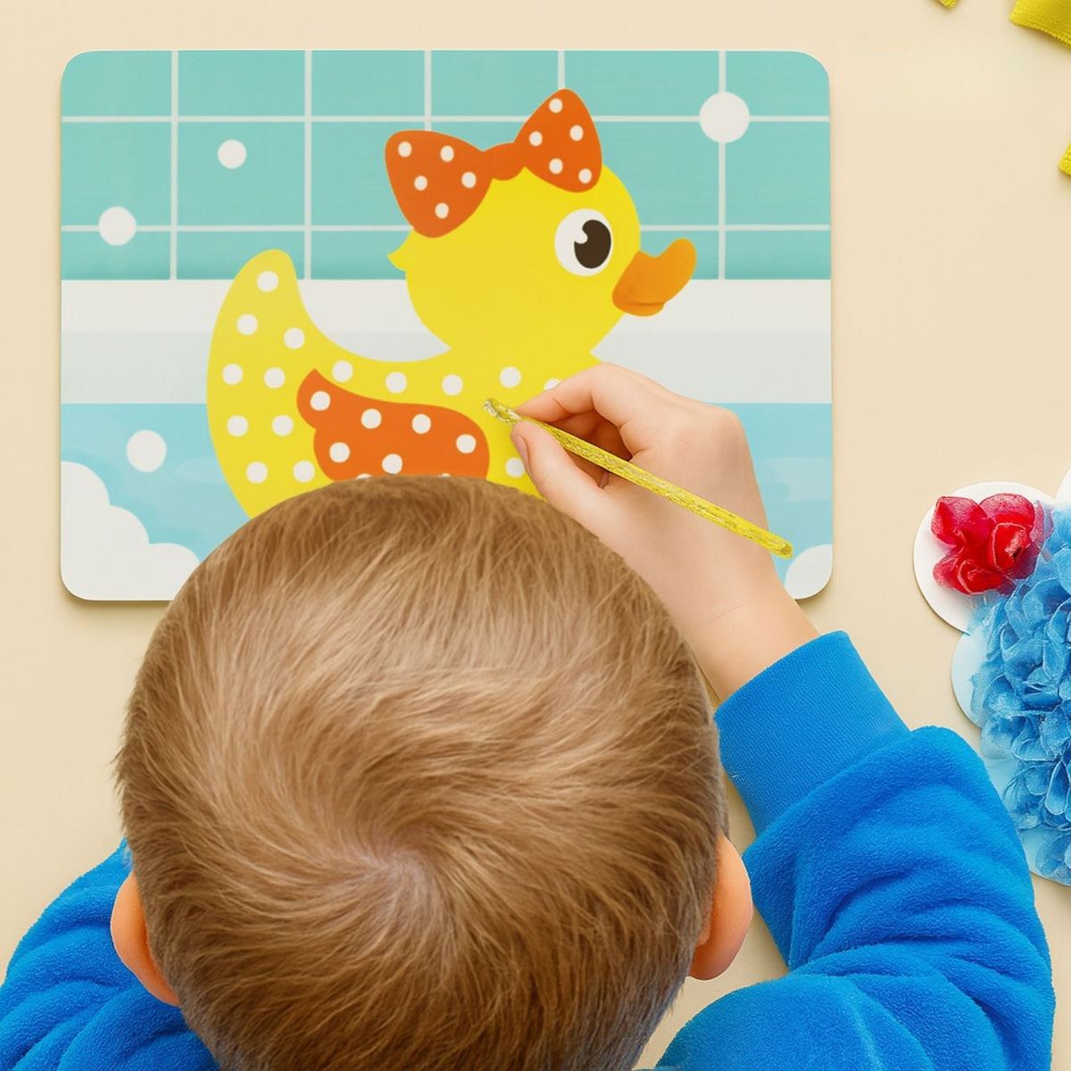 KreativBox hobbysett for barn — kreativ aktivitet uten søl, fra 3 år
