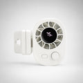 KühlBuddy mini-ventilator med klemme — 100 hastigheder, 360° rotation, USB-C-opladning, LED-display