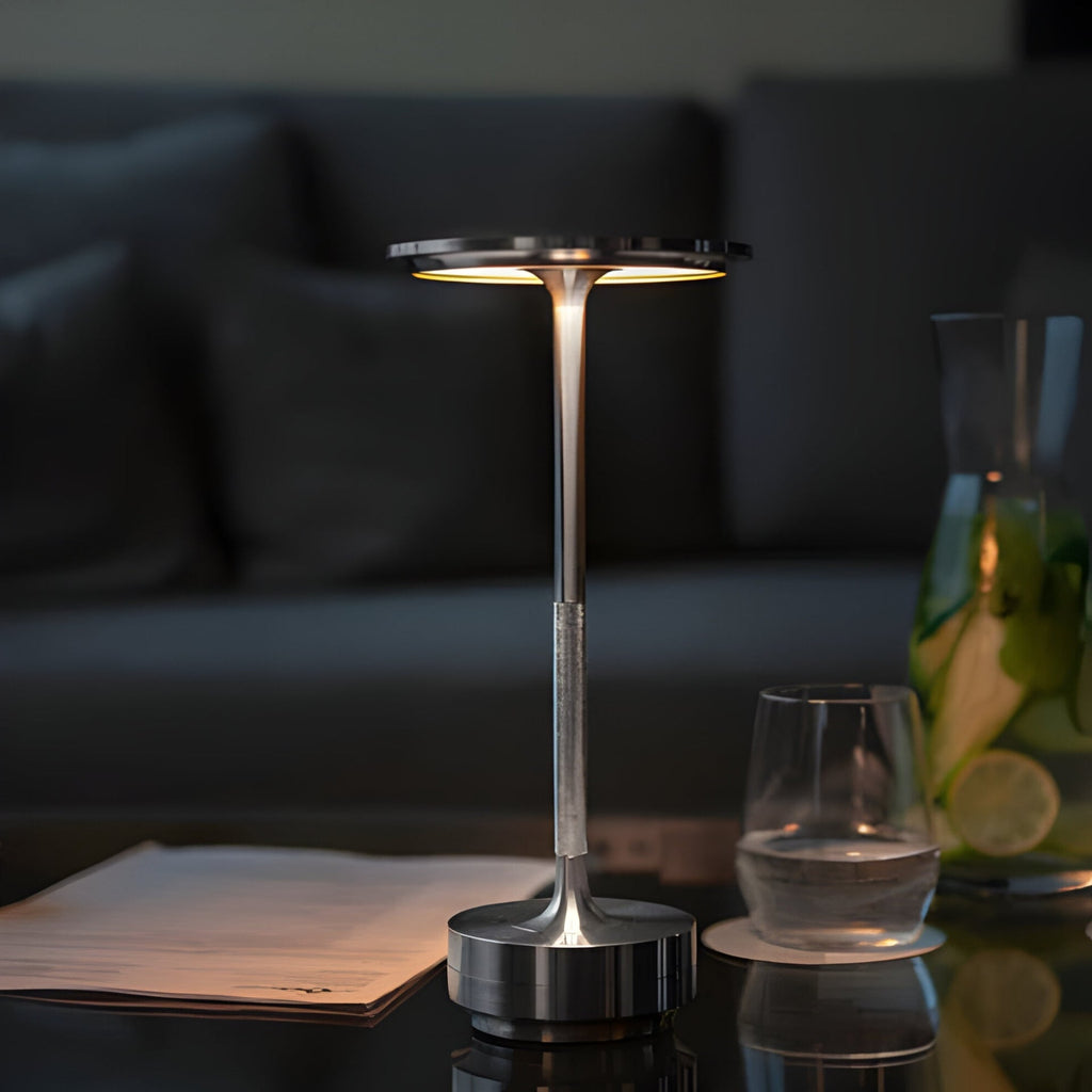 LumaViva kabellose, wiederaufladbare Tischlampe — Touch-Steuerung, batteriebetriebene Beleuchtung