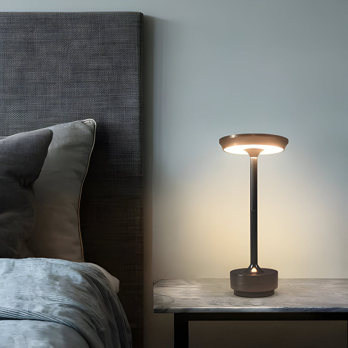 LumaViva kabellose, wiederaufladbare Tischlampe — Touch-Steuerung, batteriebetriebene Beleuchtung