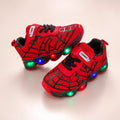 Light Hero LED-es gyerek sportcipő — tépőzáras rögzítés, világító talp