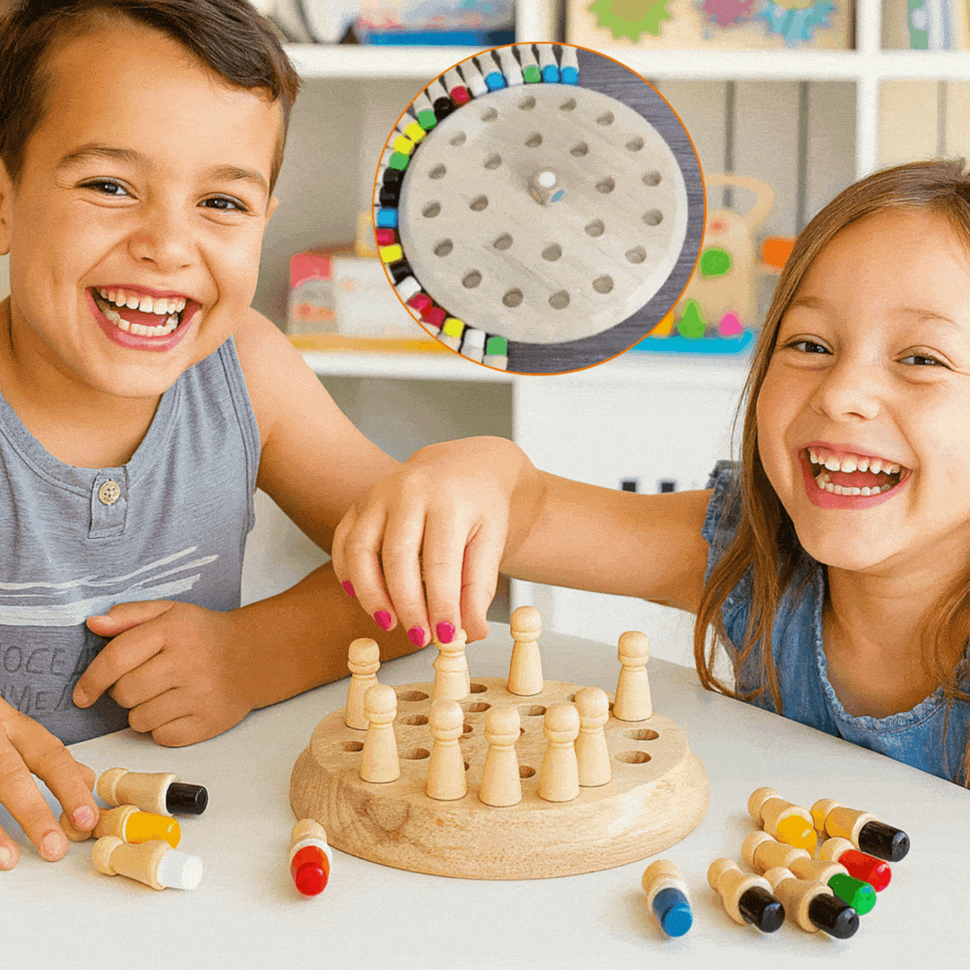 Gioco di memoria in legno LernFreund per bambini dai 3 anni in su — giocattolo educativo per lo sviluppo cognitivo