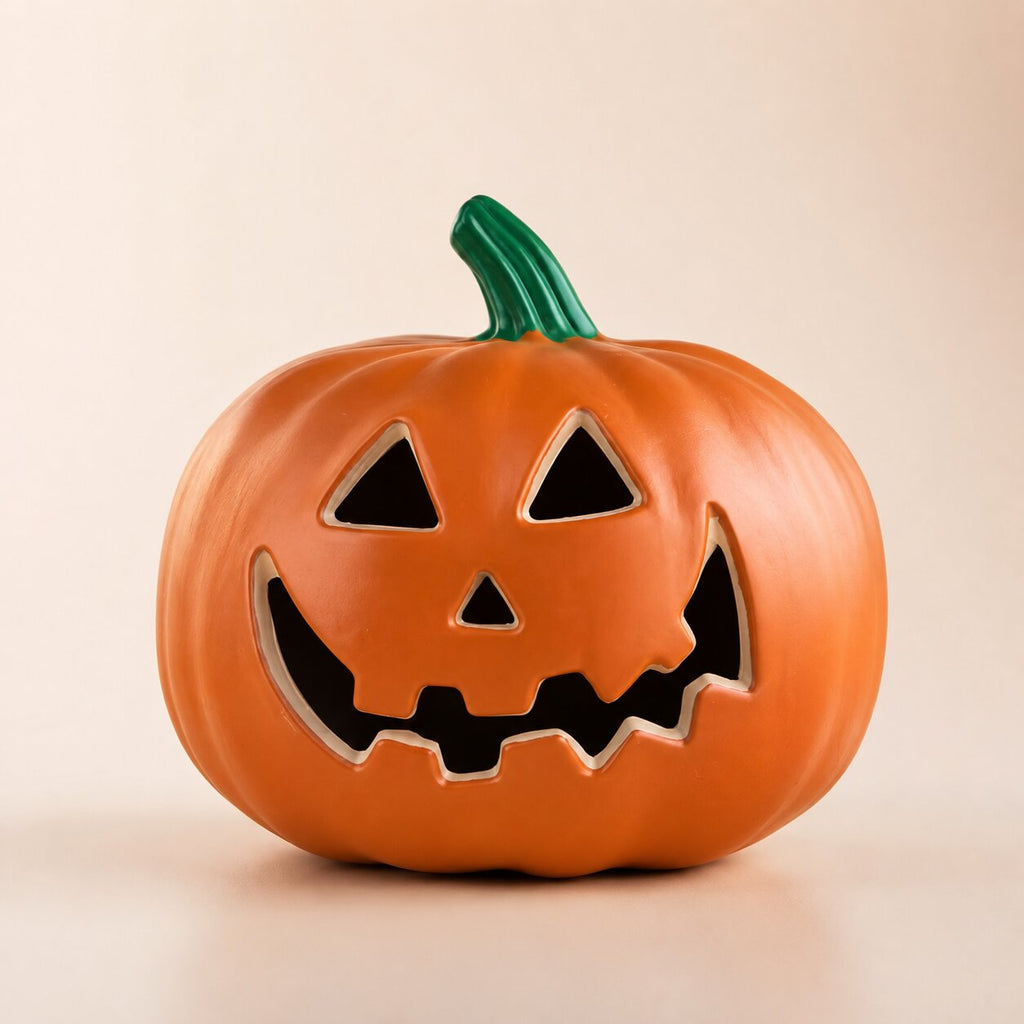 Glødende Halloween-gresskardekorasjon — 10 skumle Jack-o’-lantern-ansiktsdesign