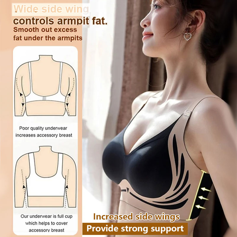 Podprsenka s bezdrátovým push-up efektem a proti povislosti | Ka-mostore