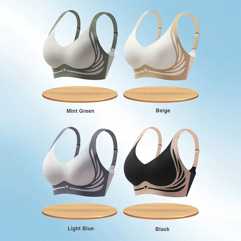 Podprsenka s bezdrátovým push-up efektem a proti povislosti | Ka-mostore