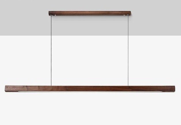 SolaraWood Pendant Light With Adjustable Height For Dining Rooms And Kitchen Areas LED Illumination