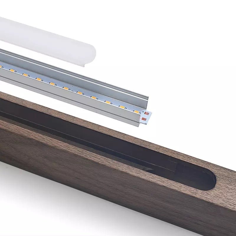 SolaraWood Pendant Light With Adjustable Height For Dining Rooms And Kitchen Areas LED Illumination