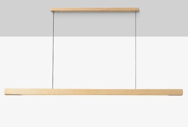 SolaraWood Pendant Light With Adjustable Height For Dining Rooms And Kitchen Areas LED Illumination