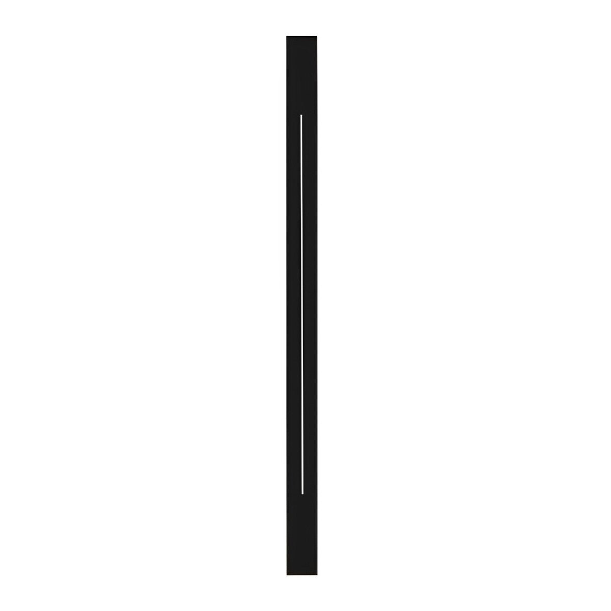 Lineární LED pásková nástěnná lampa z černého železa s akrylovým panelem pro obývací pokoj a ložnici